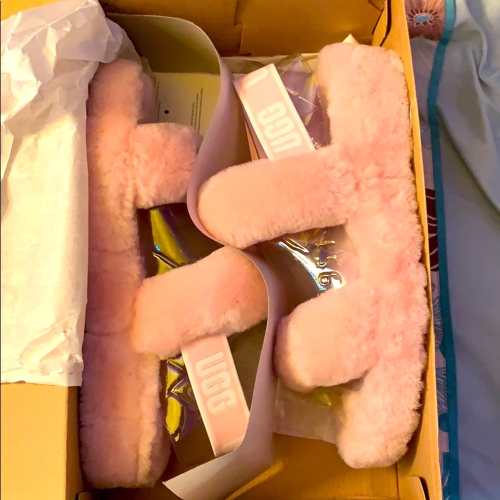 Pink Oh Yeah Ugg Slide Slippers